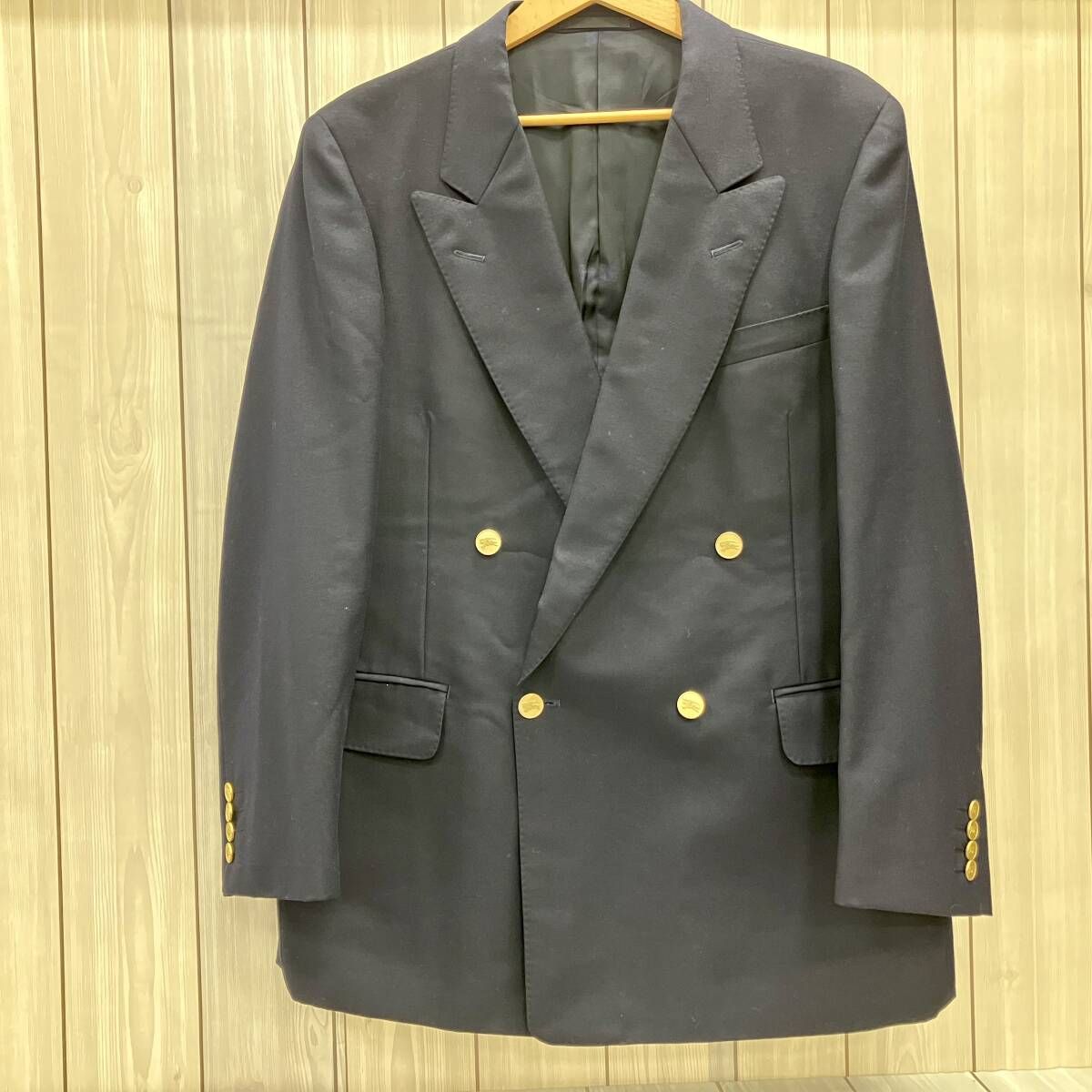 BURBERRY バーバリー ジャケット ネイビー サイズL ダブルブレスト 