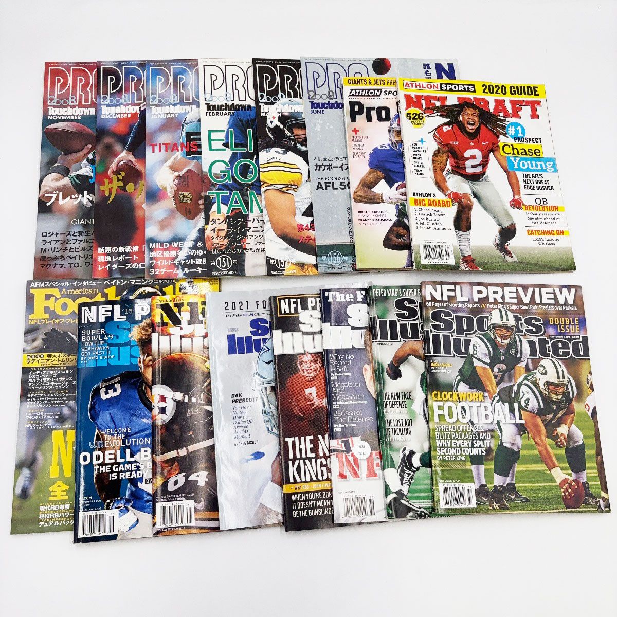 266冊セット] Touchdown Pro 2007-2016 アメフト 雑誌 NFL DRAFT /PRO 