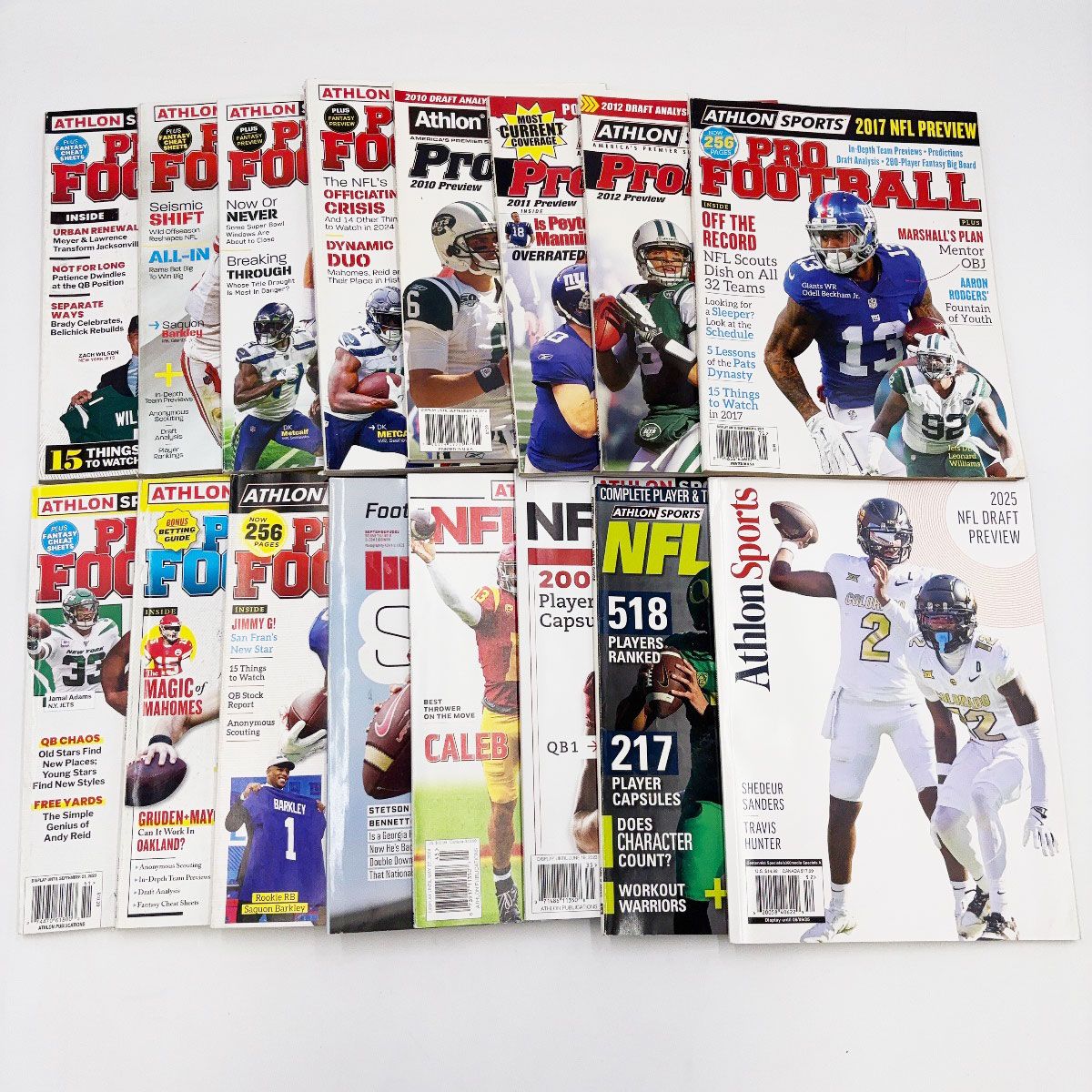 266冊セット] Touchdown Pro 2007-2016 アメフト 雑誌 NFL DRAFT /PRO 
