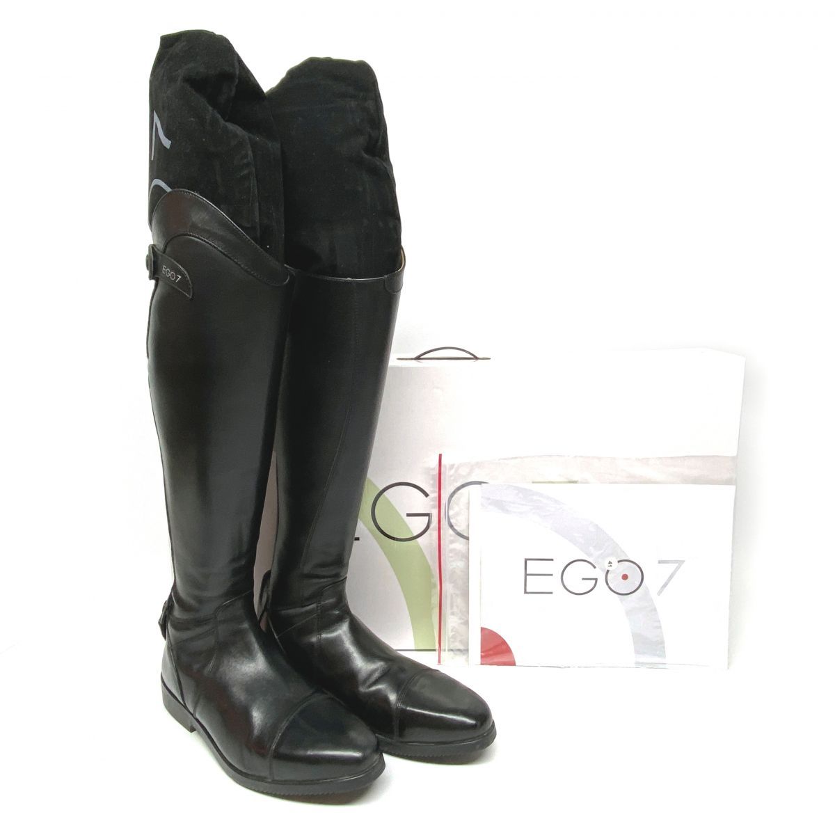 EGO7 エゴセブン Aries アリエス 乗馬用 ロングブーツ ブラック EU41 メンズ 箱有 ※中古 【津山店】 14,560円