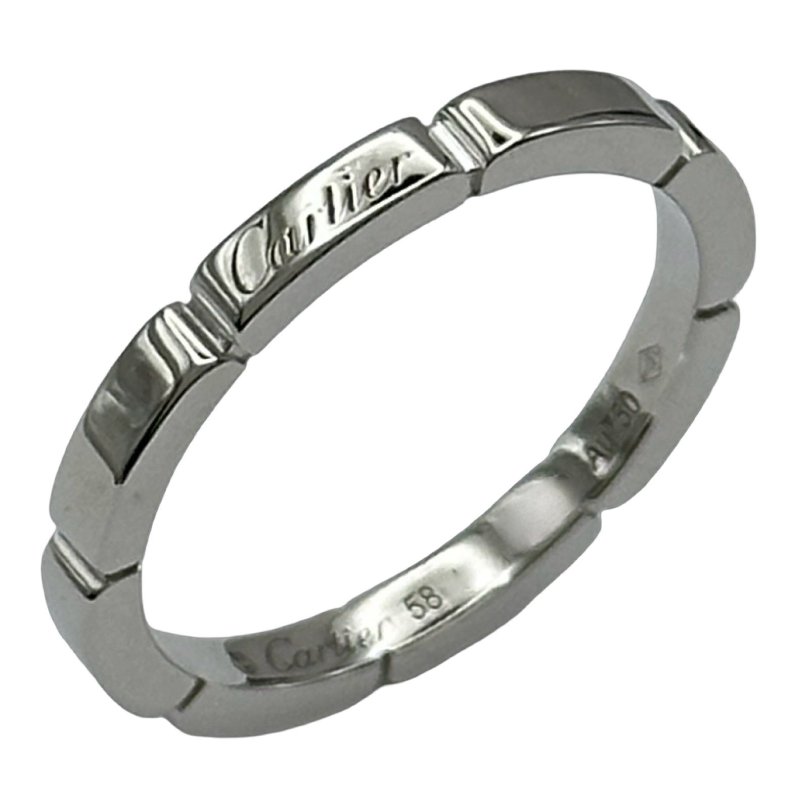 カルティエ Cartier マイヨンパンテールリング ホワイトゴールド Au750