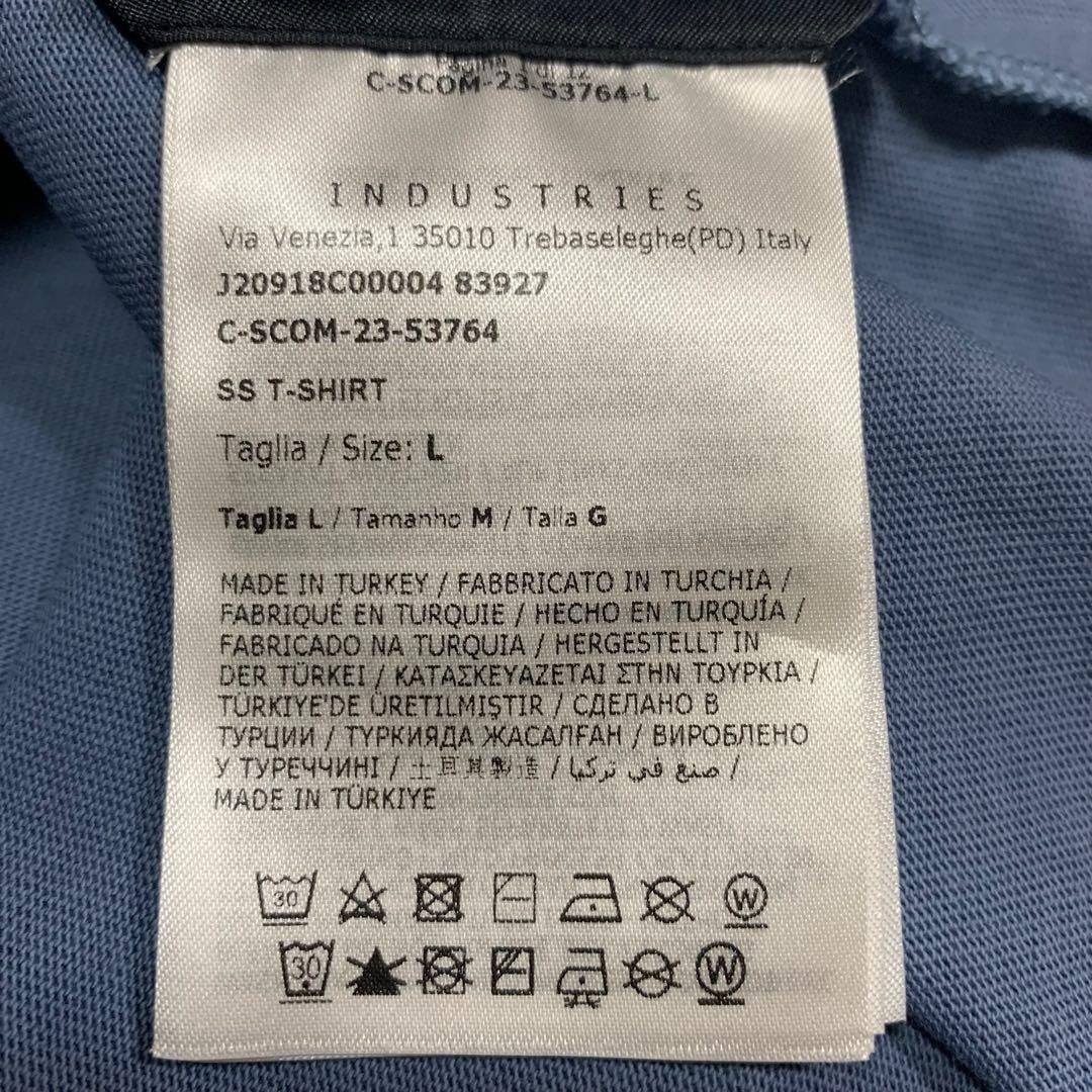 モンクレール プリントロゴ ブルー L 青ワッペンTシャツ 5S277 - メルカリ