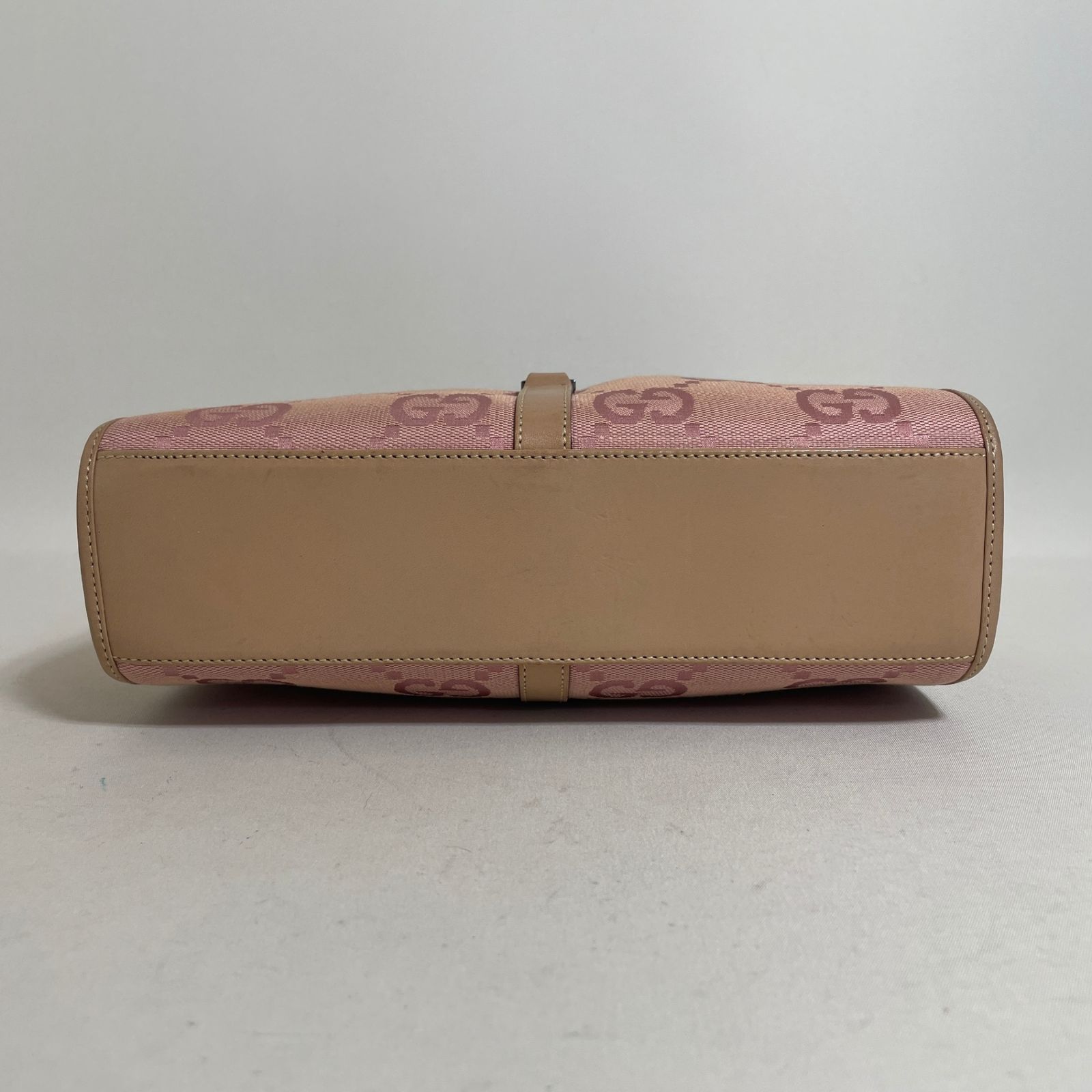 2603-163｜グッチ ジャッキーライン GGキャンバス ハンドバッグ ピンク