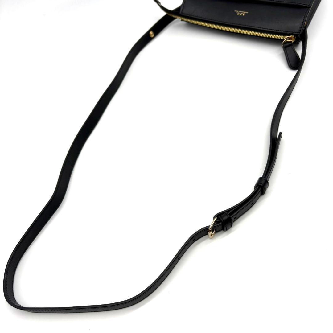 A.P.C. アーペーセー ショルダーバッグ Ella mini レザー ブラック 黒 