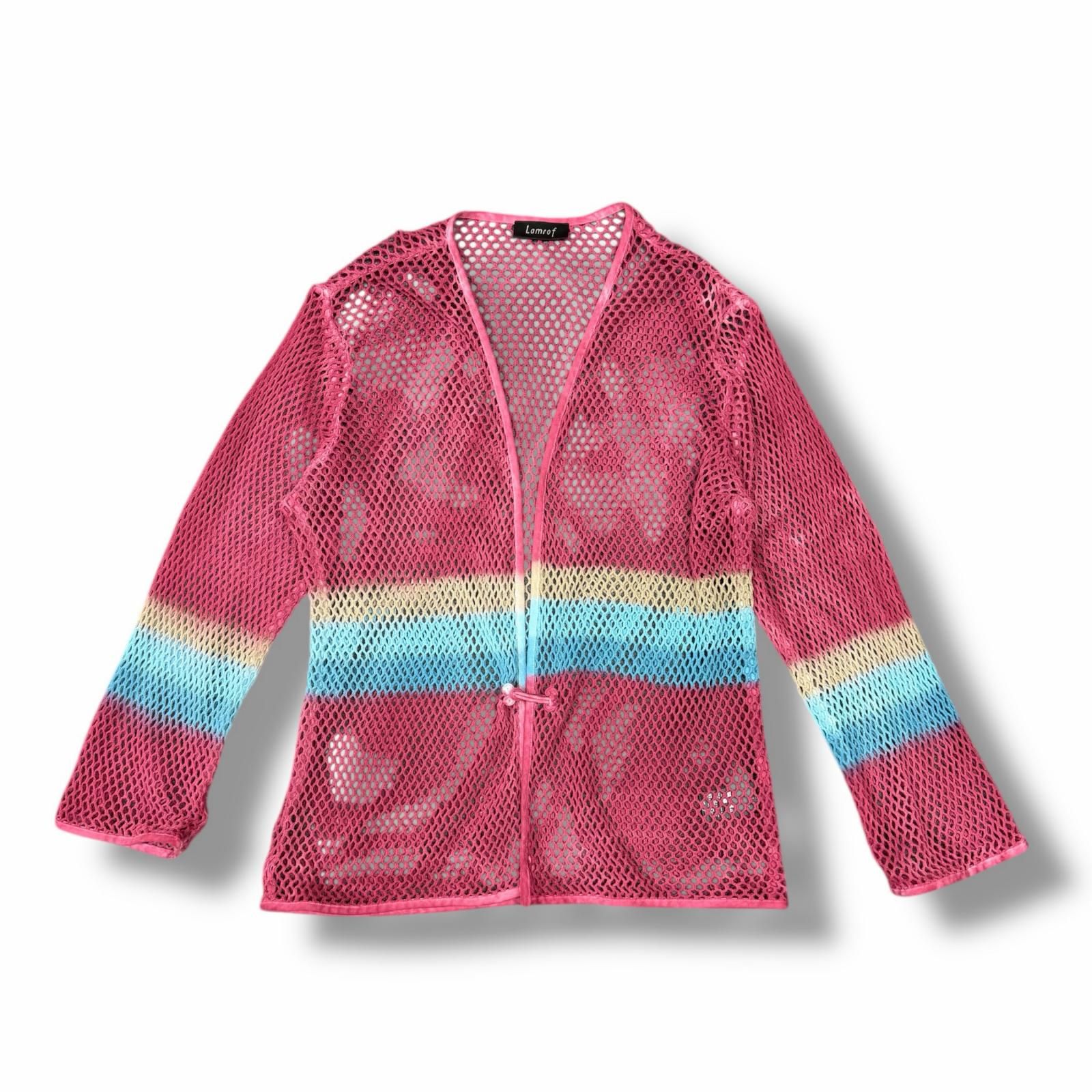 参考上代49500円 Lamrof 25SS Ami Art Cardigan アミアート 