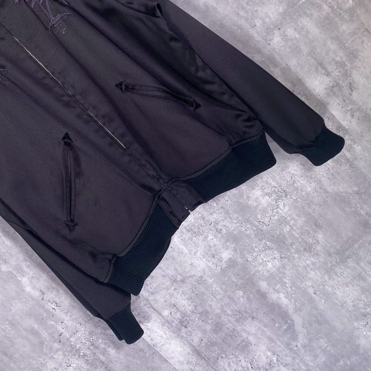 STUSSY』ステューシー (M) スカジャン パームツリー 刺繍バックロゴ 
