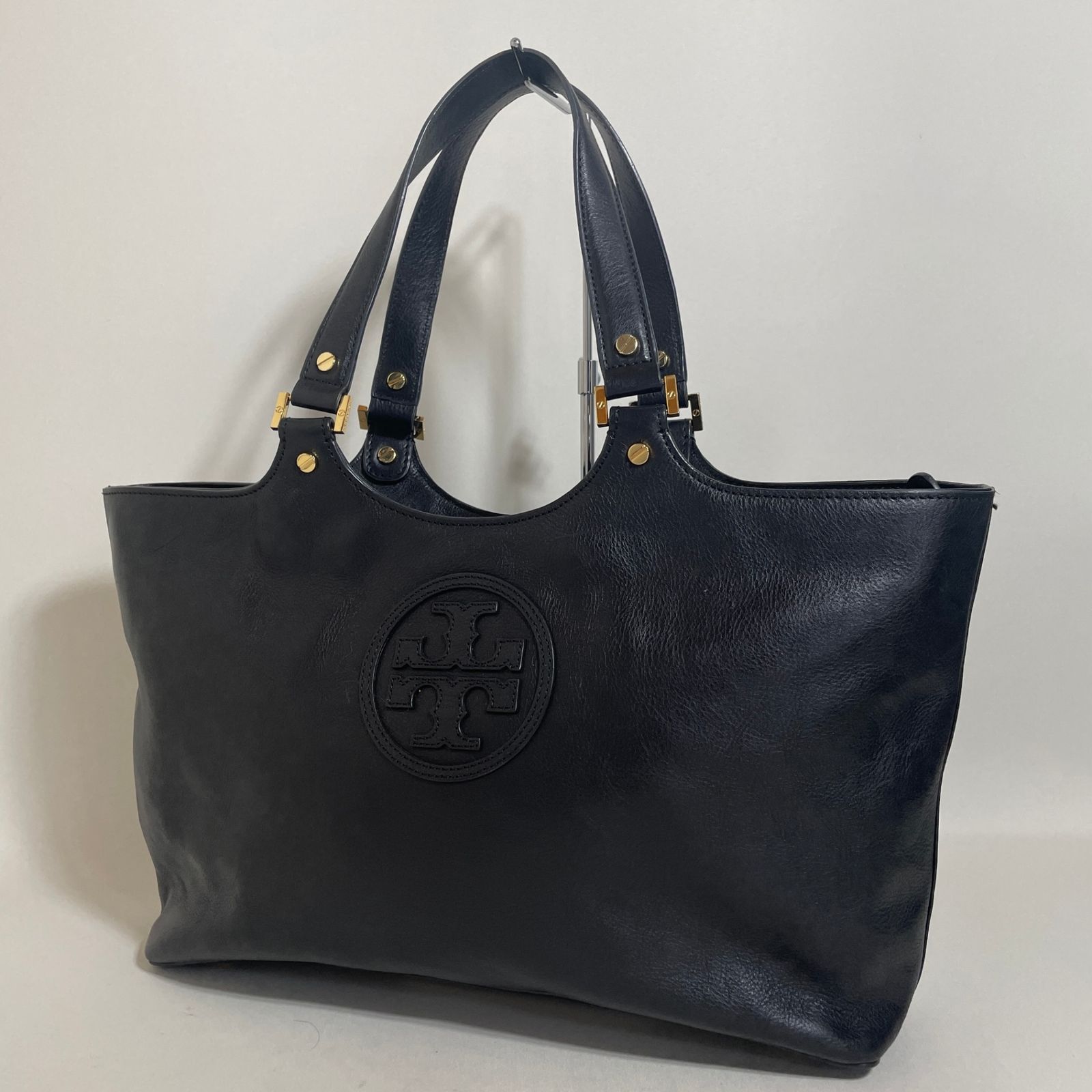 2603-200｜美品｜トリーバーチ トートバッグ レザー ブラック - メルカリ