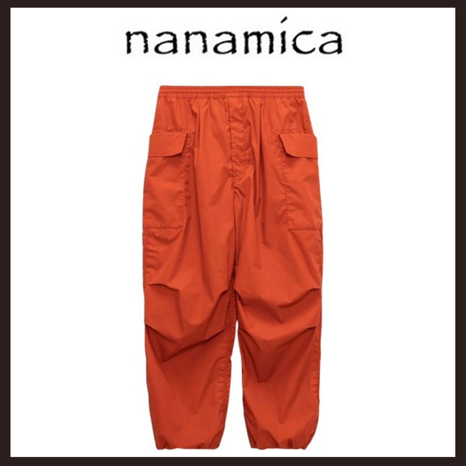 新品未使用 nanamica（ナナミカ） カーゴデッキパンツ 34 オレンジ 