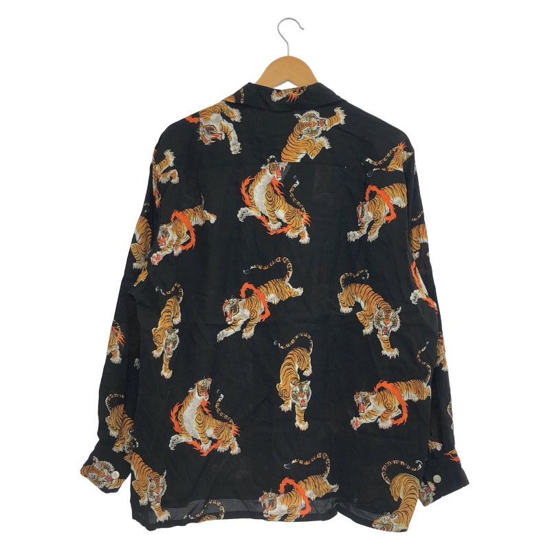 中古】WACKO MARIA The Guilty Parties 虎柄シャツ Mサイズ ブラック