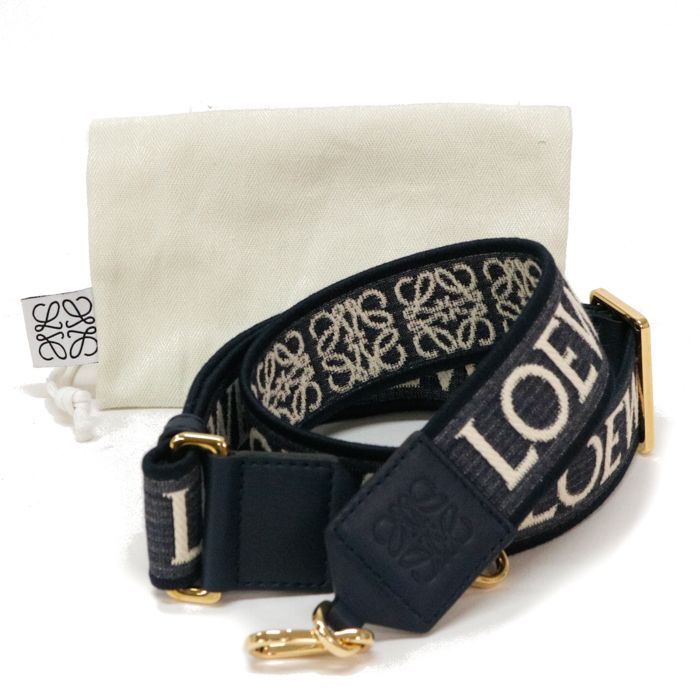 SAランク】 ロエベ LOEWE アナグラム ストラップ ジャカード SAランク】 ロエベ LOEWE アナグラム ストラップ ジャカード