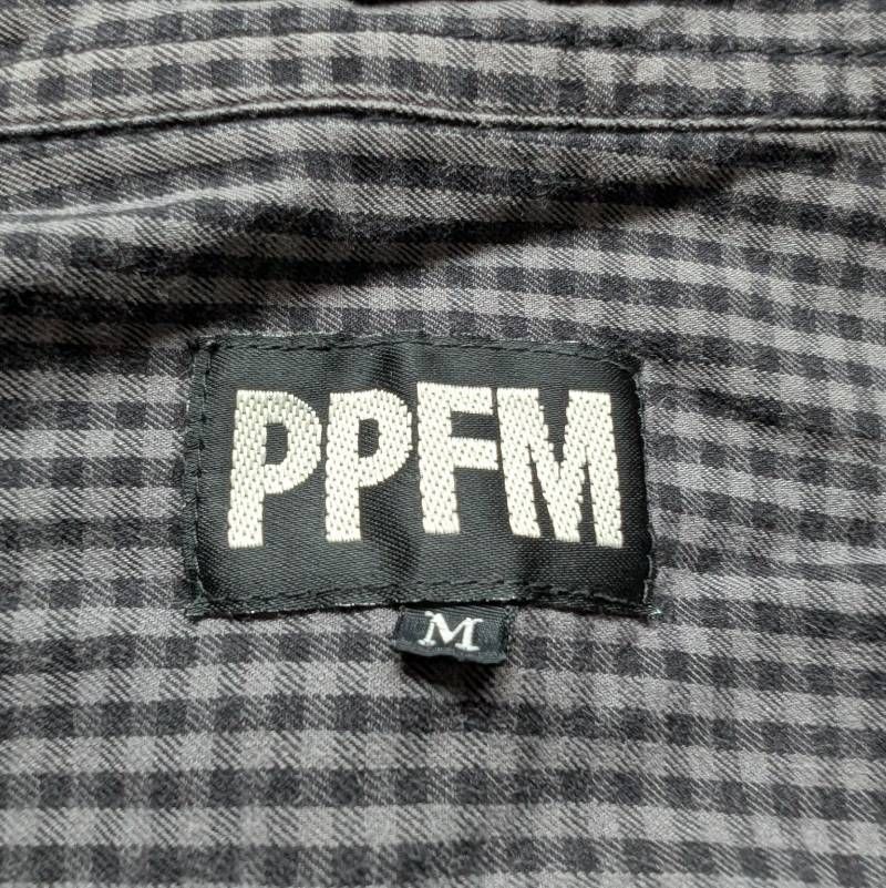 PPFM ダブルジップ　ジャケット PPFM Double Zip Embroidered Hoodie Jacket Detachable Hood Plaid