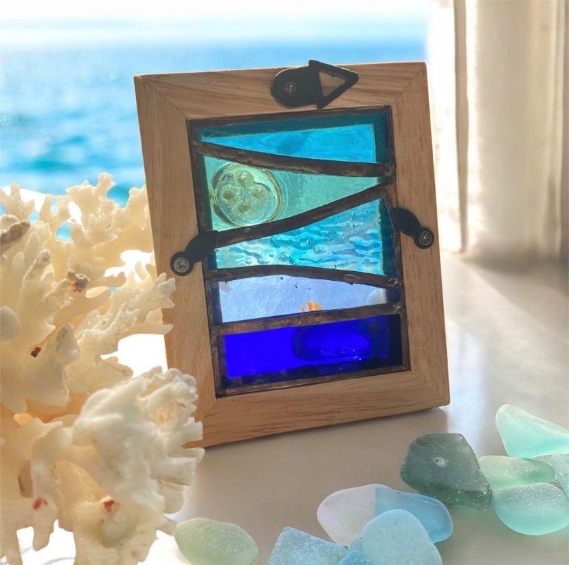 海とウミウシ❣️クーポンあり❣️ステンドグラス サンキャッチャー