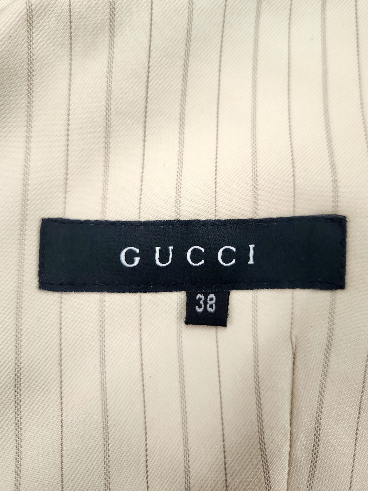 GUCCI グッチ ピンストライプ ジャケット サイズ38 - メルカリ