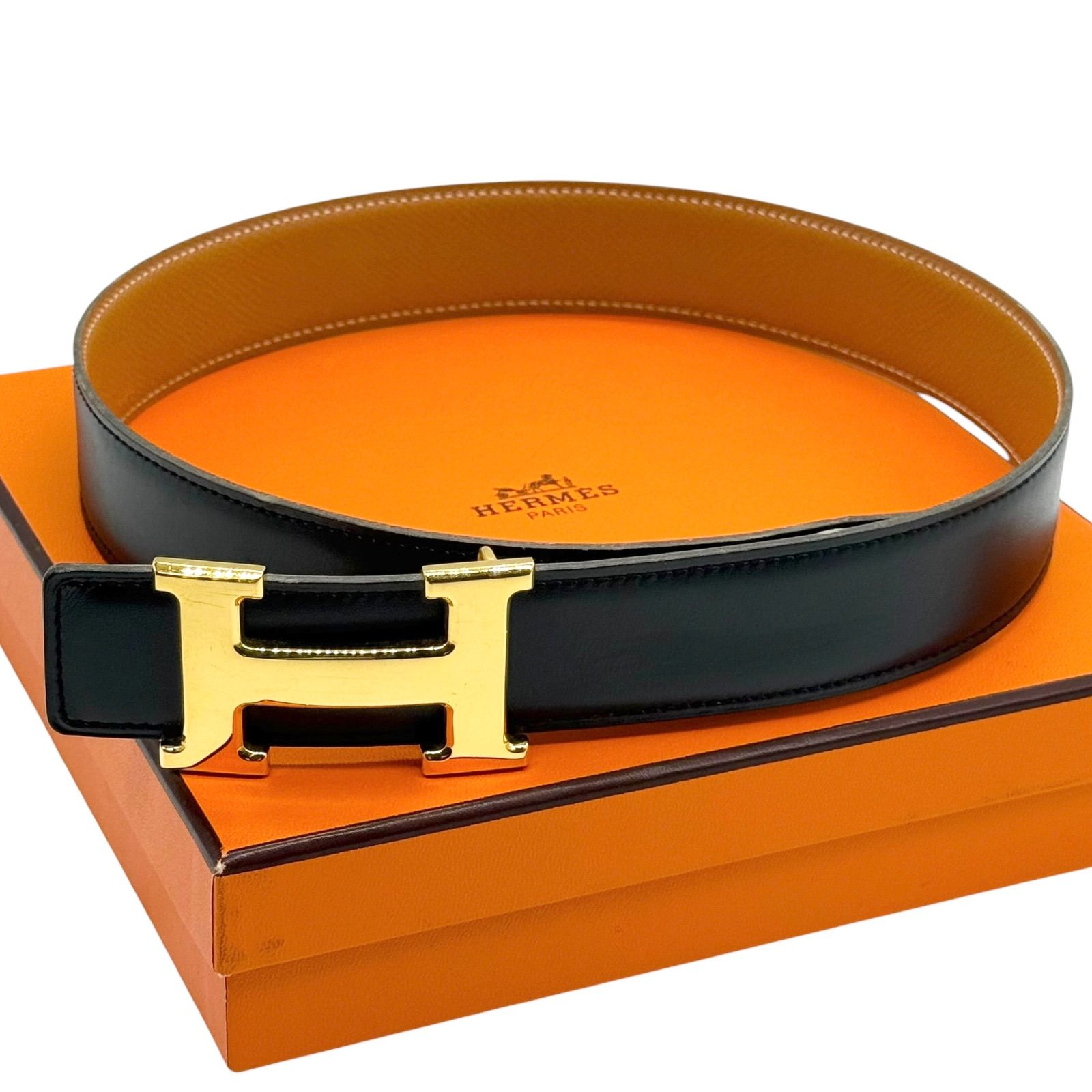 HERMES エルメス H ベルト コンスタンス Z刻印 金♦まる♦ HERMES エルメス コンスタンス Hベルト サイズ60 リバーシブル