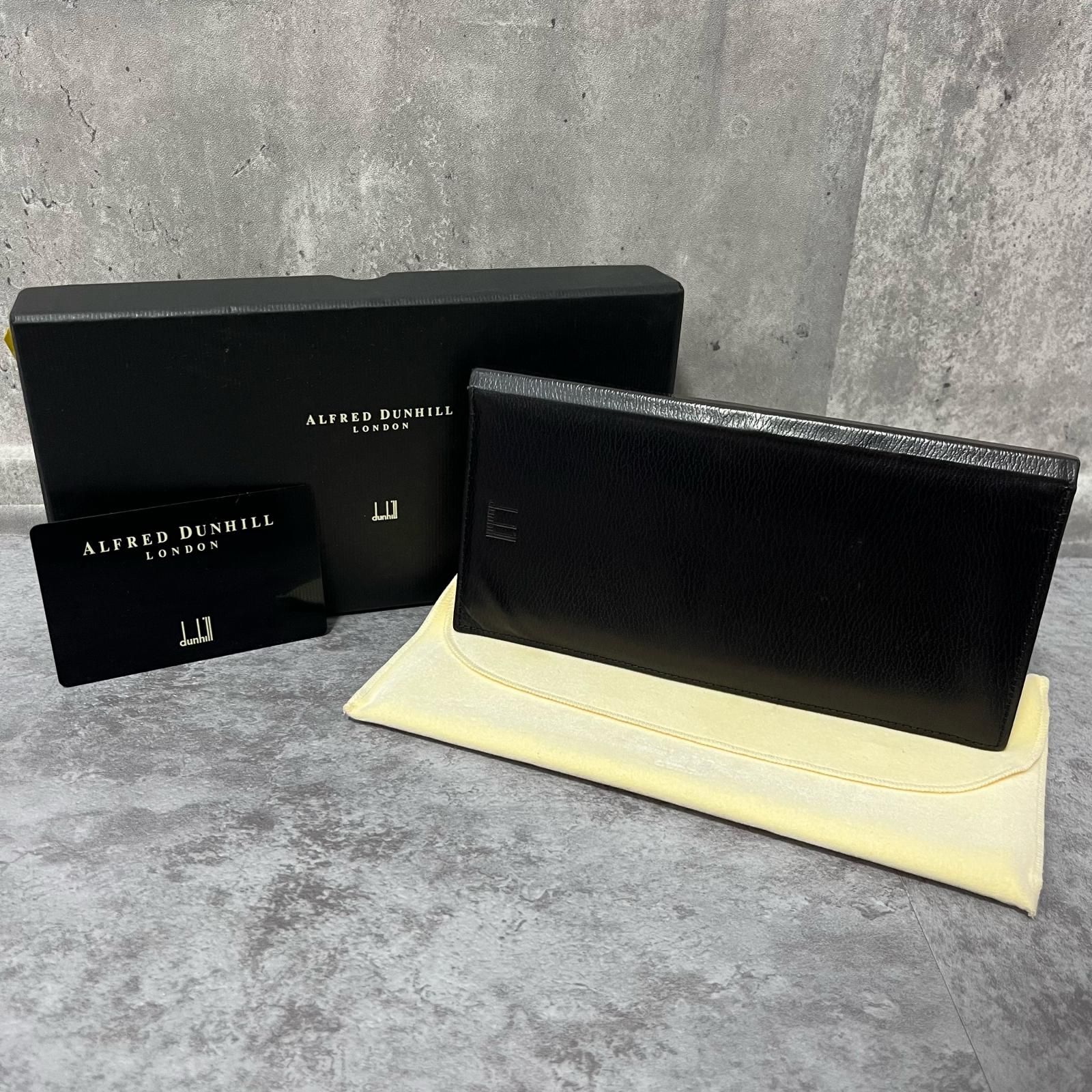 dunhill】ダンヒル レザー長財布 箱付き ギャランティカード付き 保存 