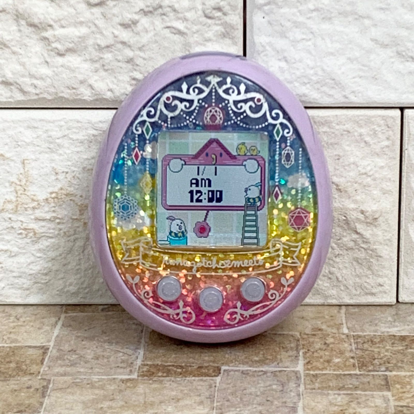 動作確認済】たまごっちみーつ ファンタジーみーつver.パープル BANDAI