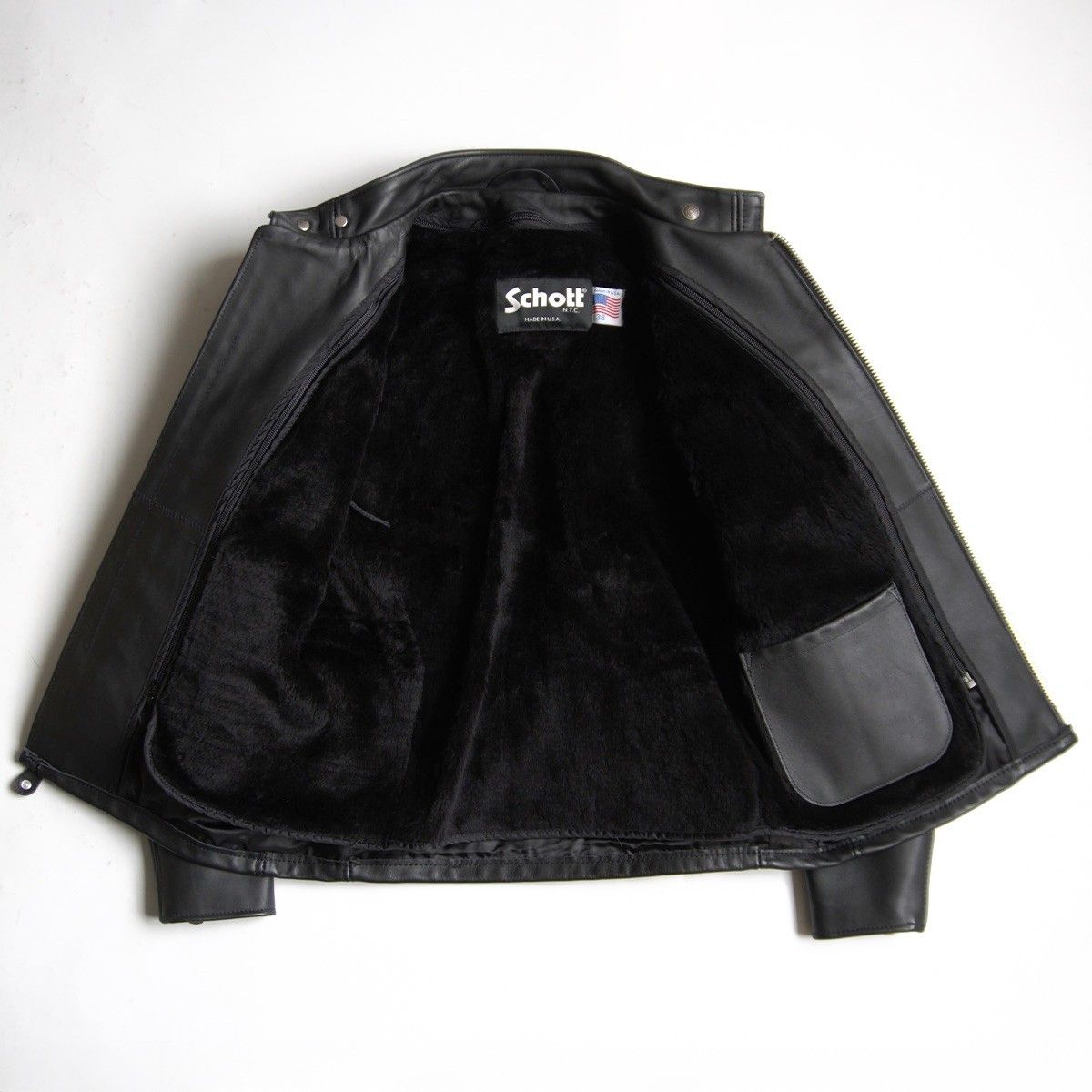 美品】SCHOTT【641/シングルライダースジャケット】38 ボア 美品】SCHOTT【641/シングルライダースジャケット】38 ボア