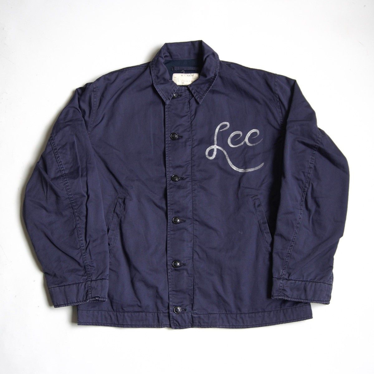 雰囲気抜群/ビッグサイズ】US.NAVY【ユーティリティ ジャケット】44R 