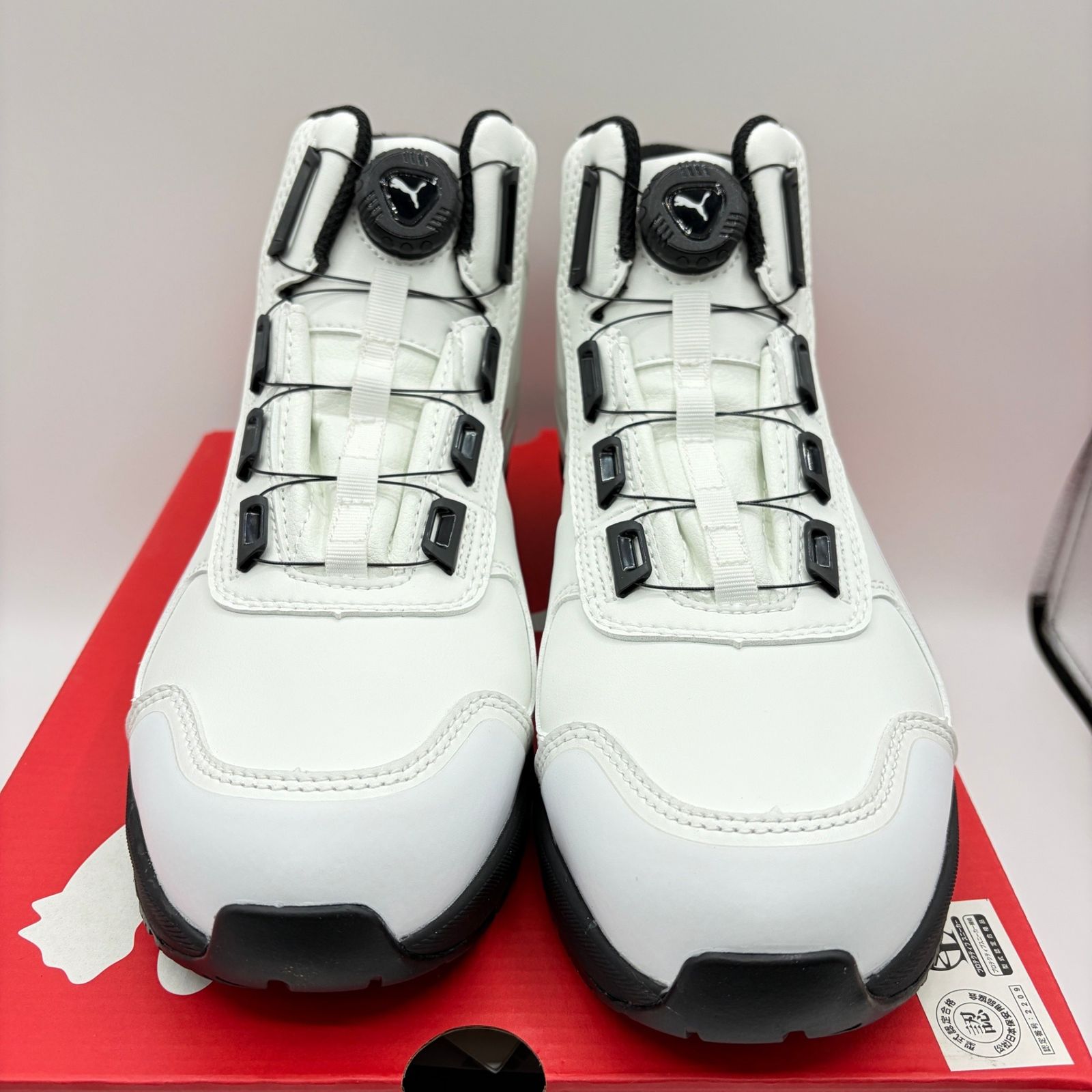 未使用品 26.0cm】 PUMA プーマ 安全靴 ライダー2.0 ホワイト&レッド 