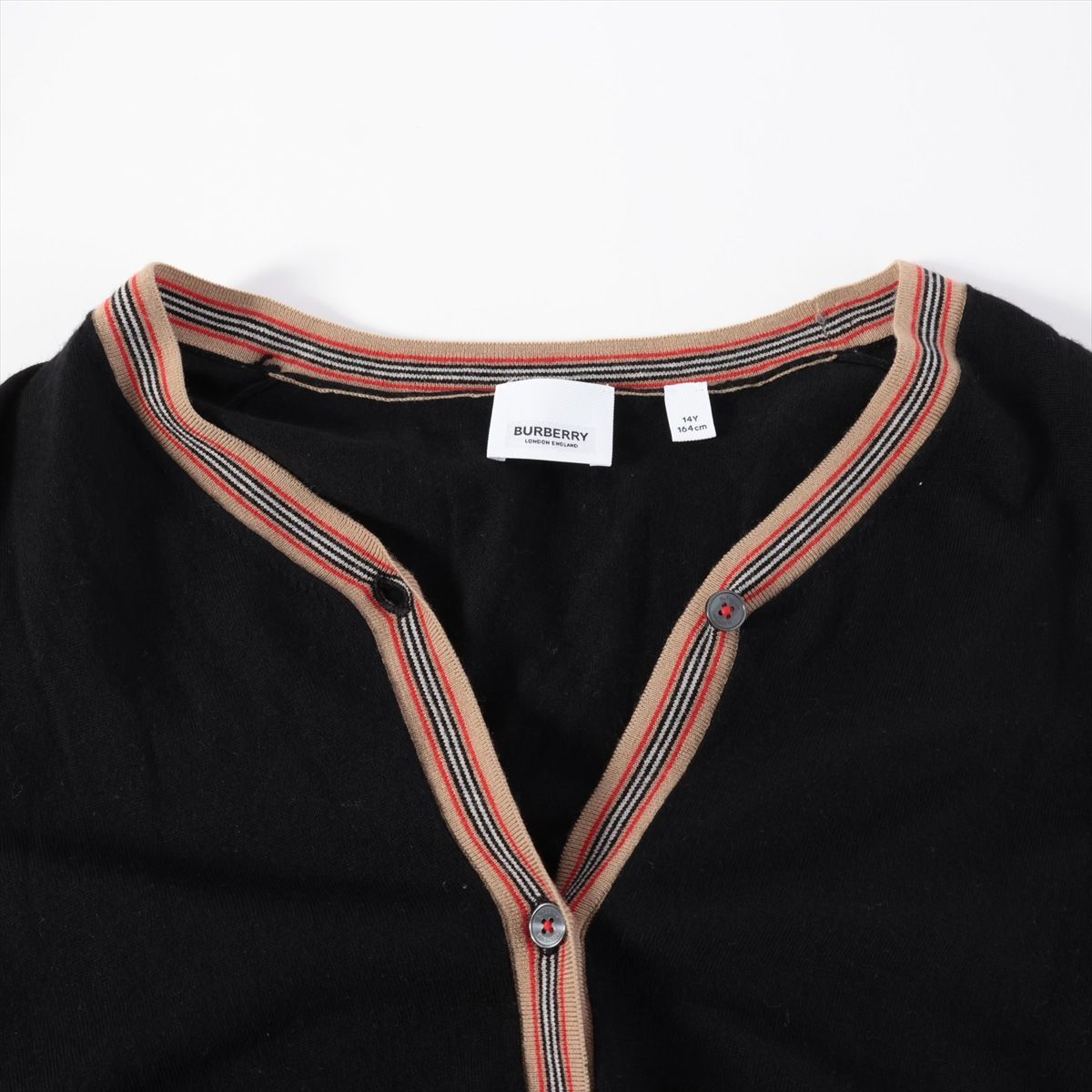 Burberry バーバリー ウール アイコンストライプ カーディガン キッズ 