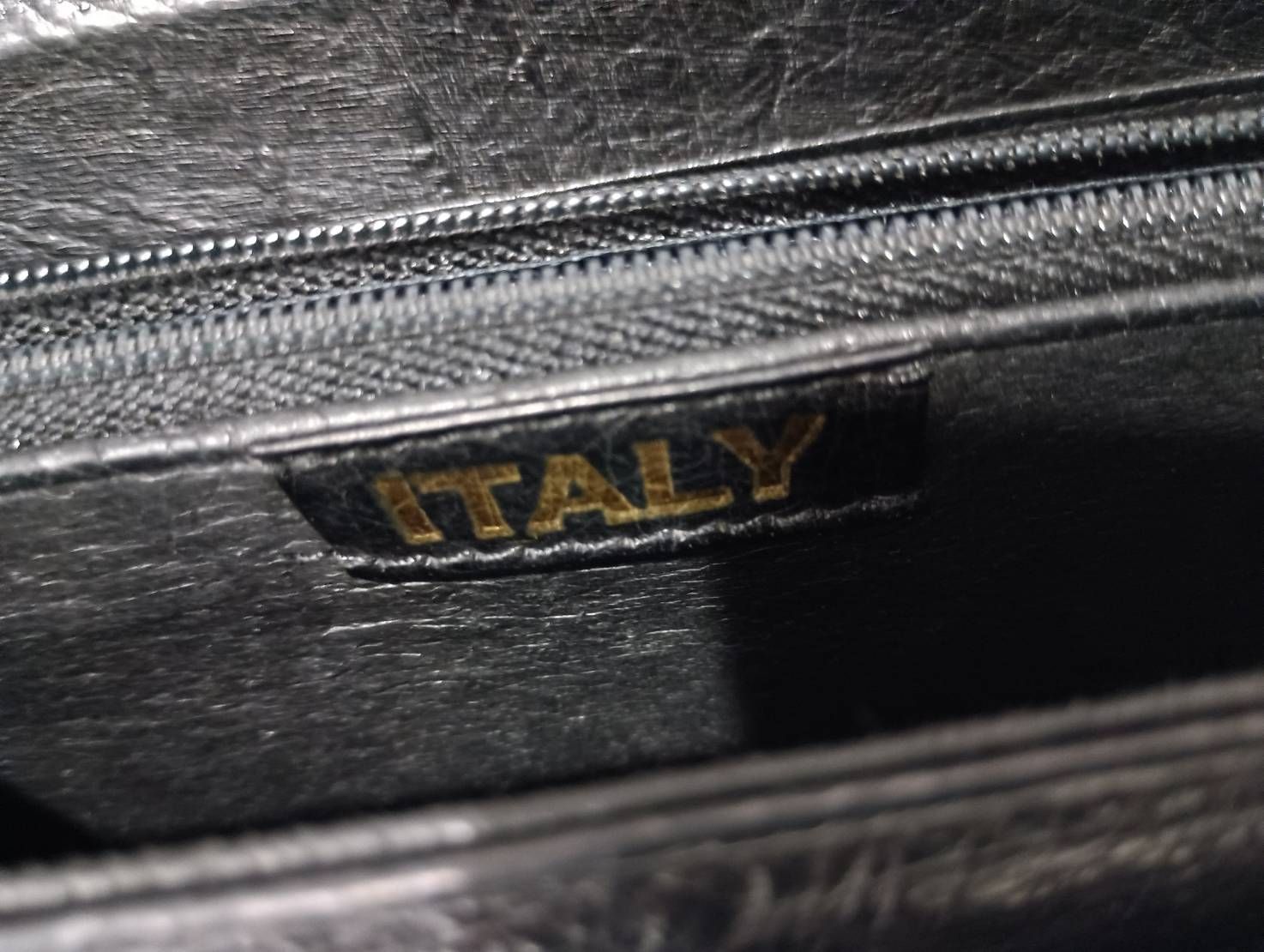 高級エキゾチックレザー ITALY製 ハンドバッグ オーストリッチ 