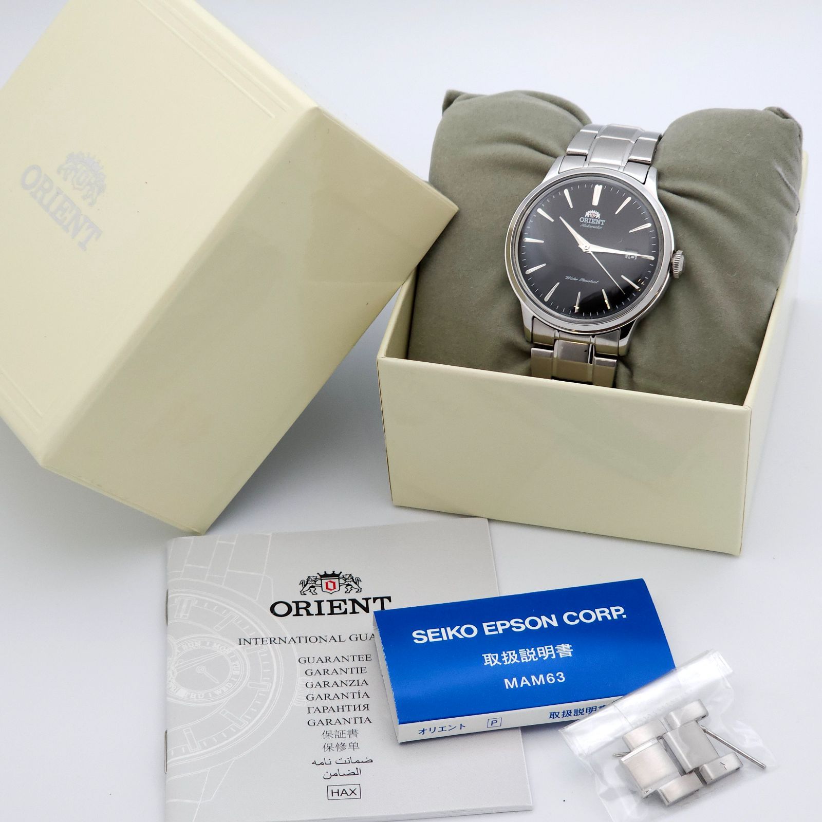 ☆美品 ORIENT オリエント バンビーノ F672-UAA0 自動巻 動作品 裏スケ