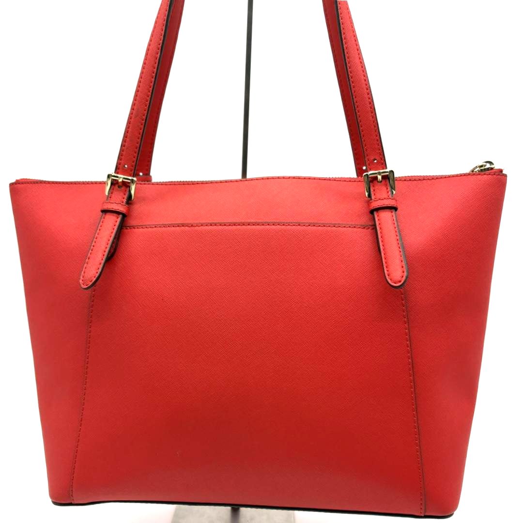 マイケルコース Michael Kors トートバッグ レッド PVC レザー 肩掛け 