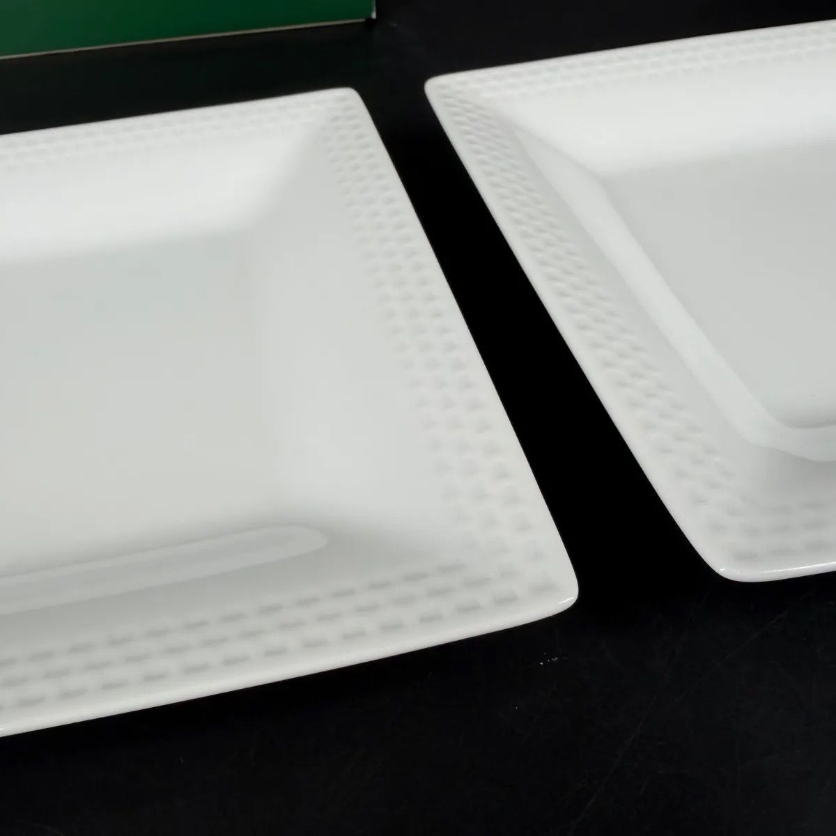 未使用品 ノリタケ ホワイト スクエアプレートペアセット 19×19 - メルカリ
