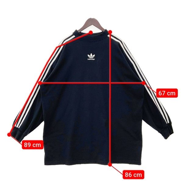 BALENCIAGA adidas バレンシアガ アディダス 長袖Tシャツ 長袖