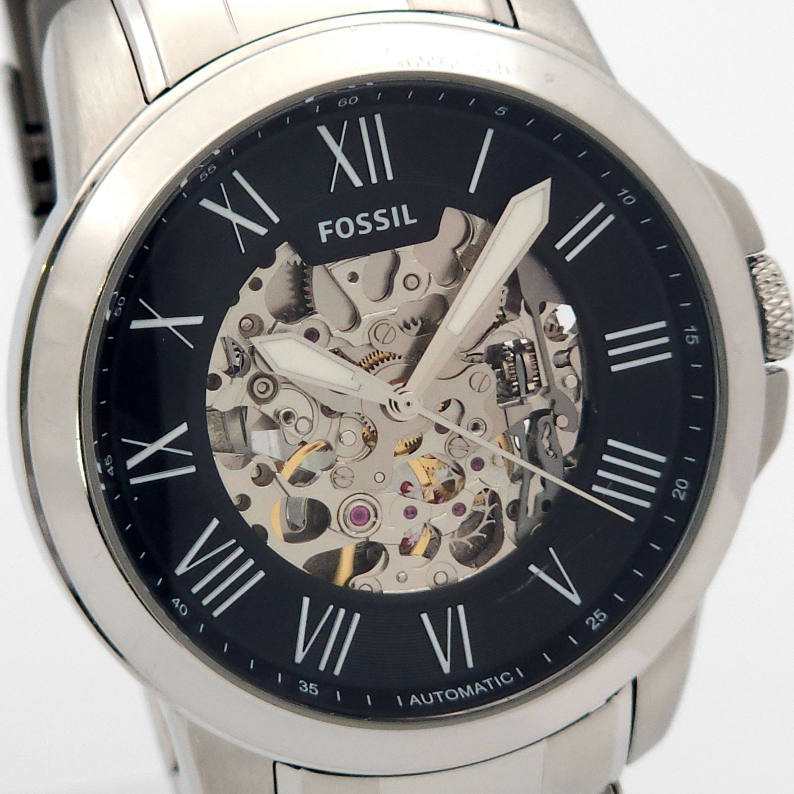 FOSSIL フォッシル ME3103 自動巻 動作品 両面スケルトン - メルカリ