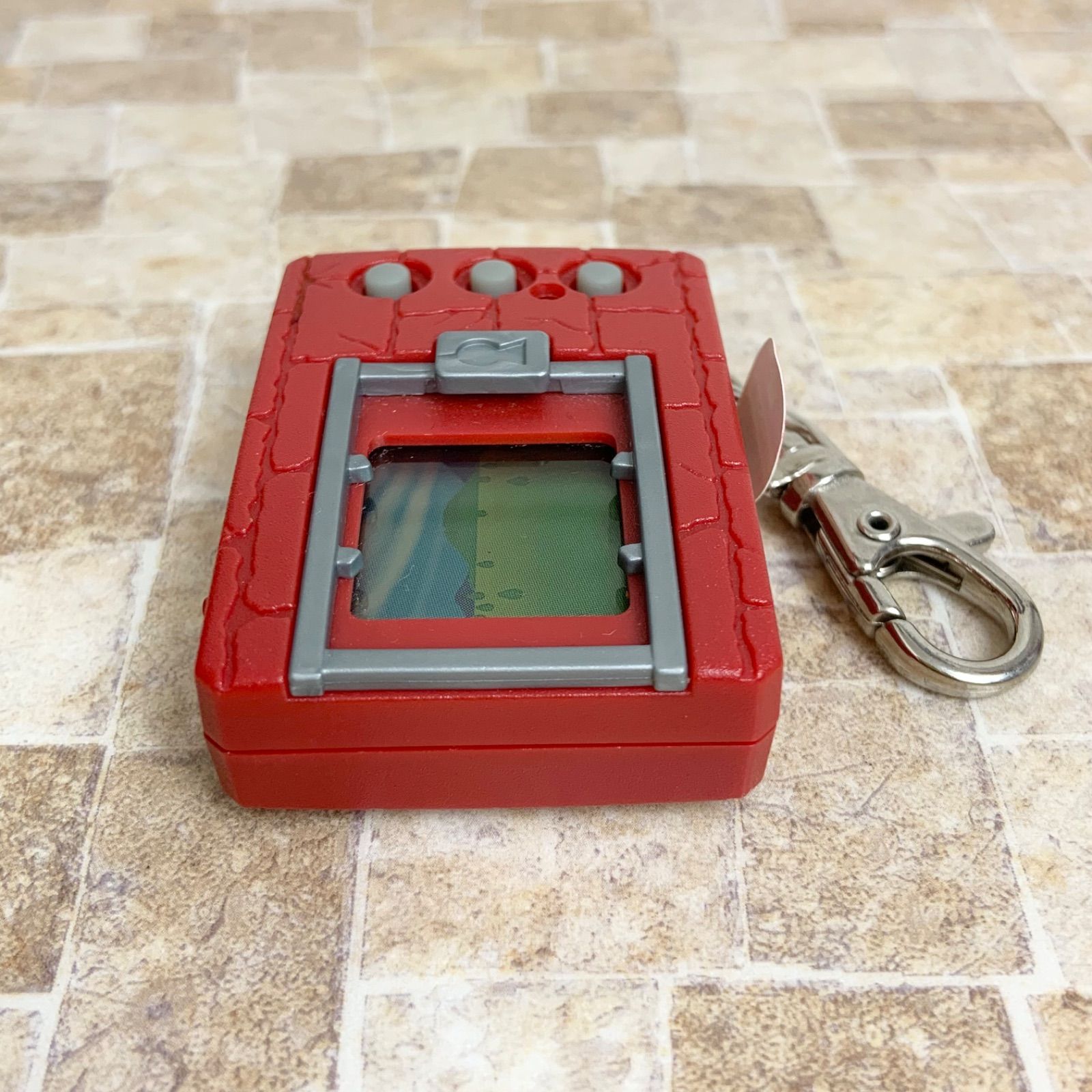 BANDAI 初代デジタルモンスター レッド パッケージ 取説付き】初代 デジモン Ver.1 初期 赤 えんじ デジタル