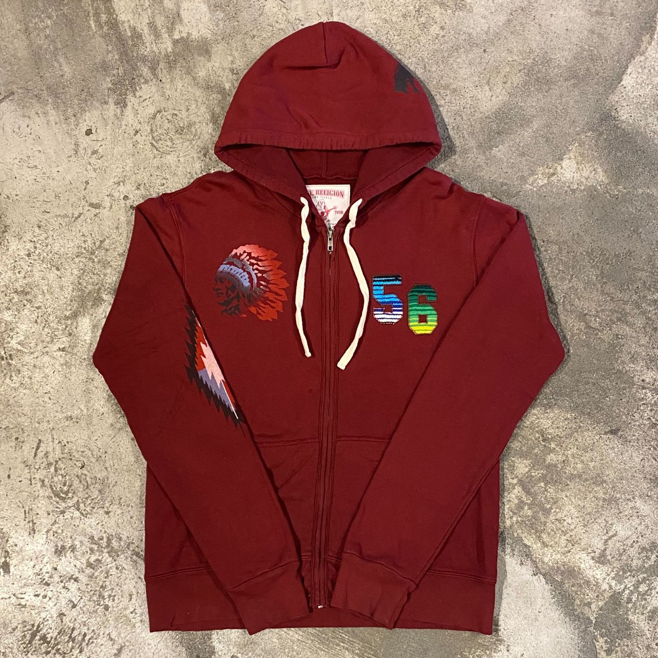 TRUE RELIGION L/S NATIVE ZIP-UP HOODED SWEAT トゥルーレリジョン 