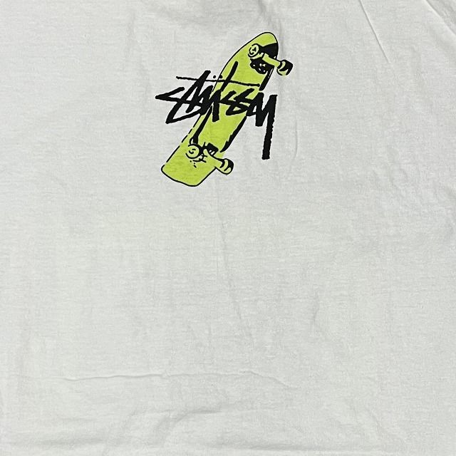 Stussy TOYODA / ステューシー トヨダ君 Tシャツ 豊田 貢 XL 白 両面