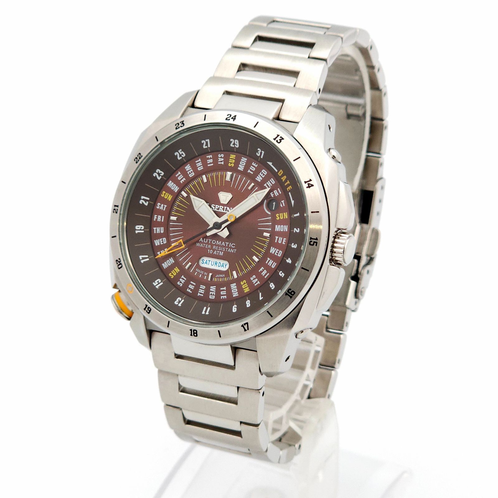 △SEIKO セイコー J.SPRINGS Y676-D040 デイデイト 裏スケ 21石 AT 
