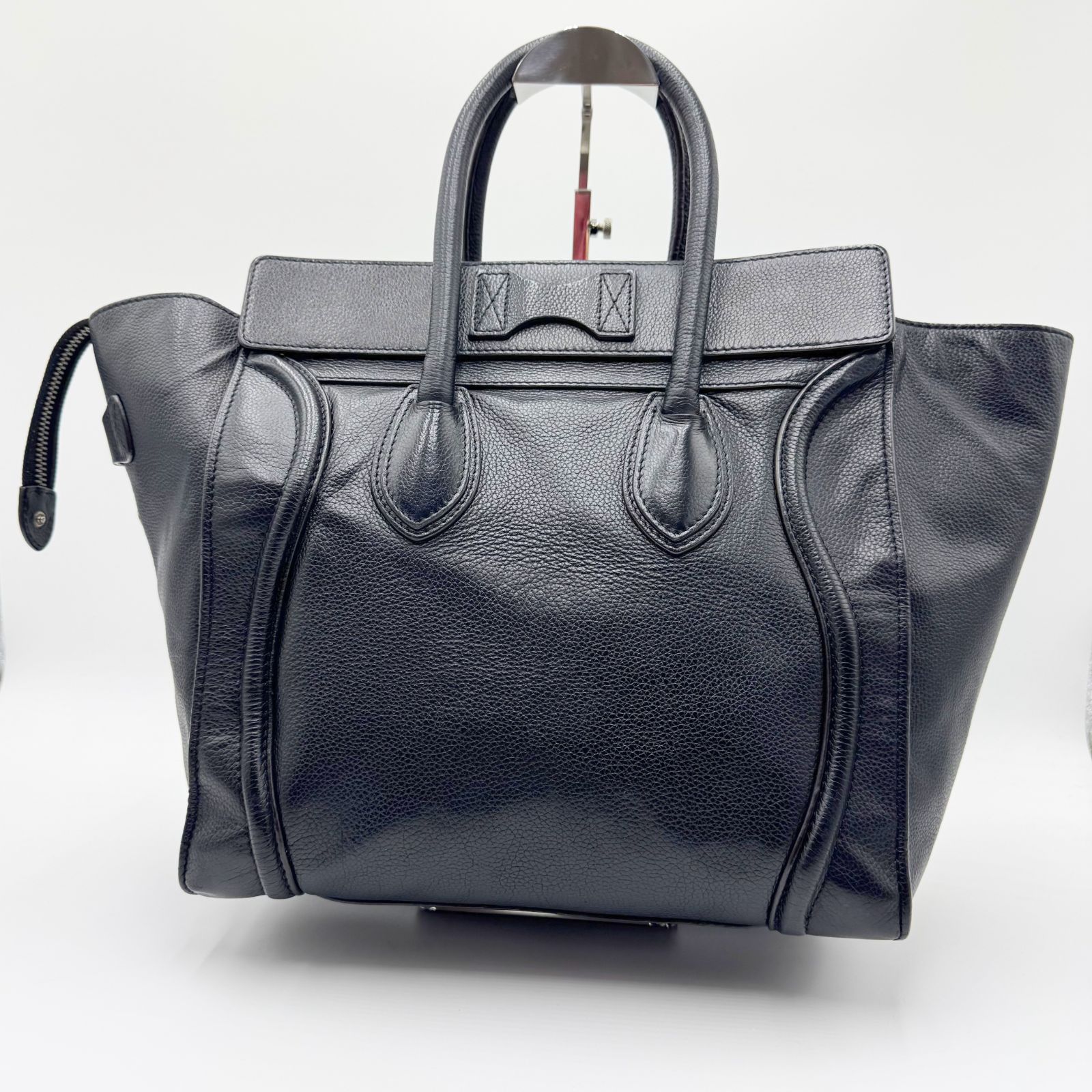 CELINE セリーヌ ラゲージ ミニ ミニショッパー レザー ハンドバッグ