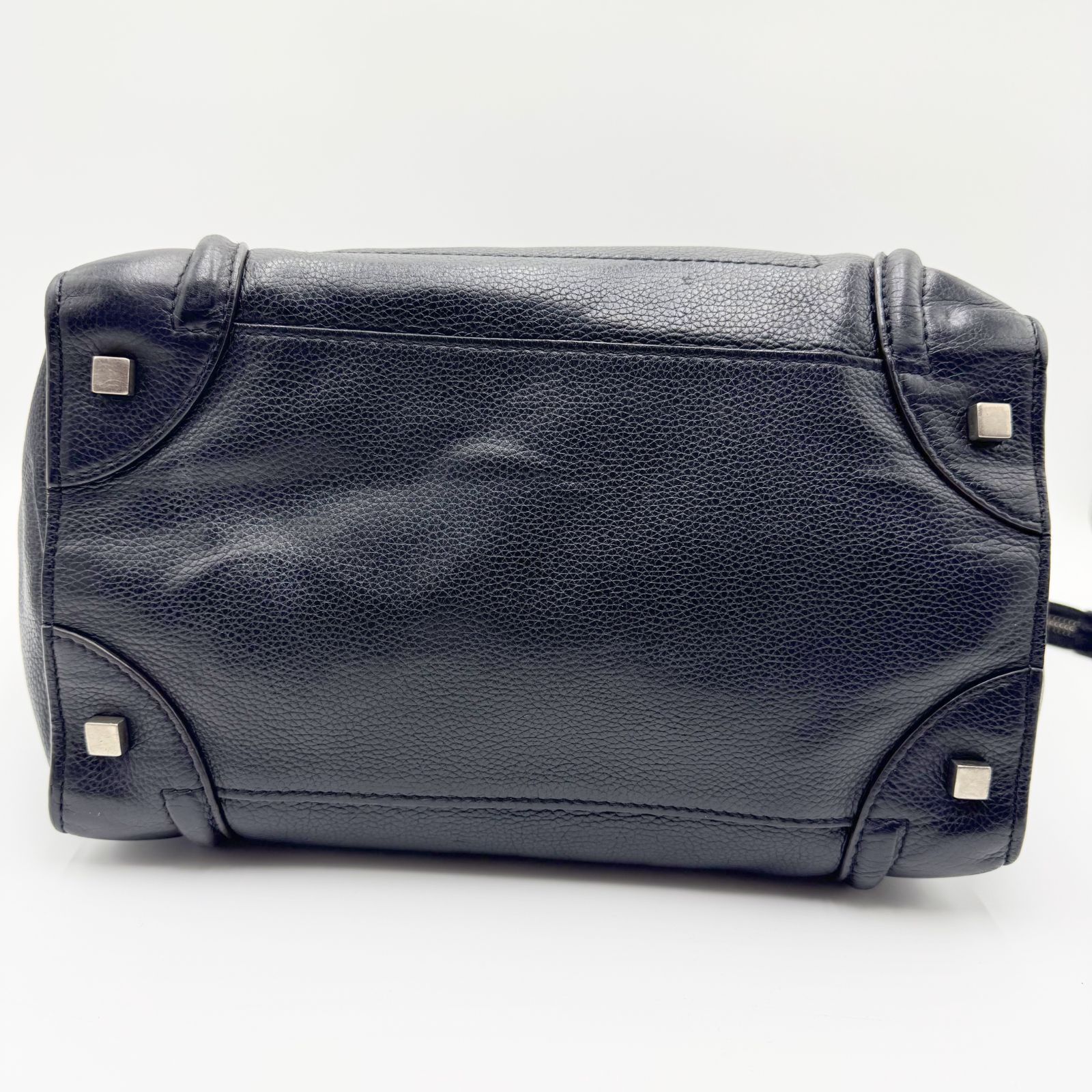 CELINE セリーヌ ラゲージ ミニ ミニショッパー レザー ハンドバッグ