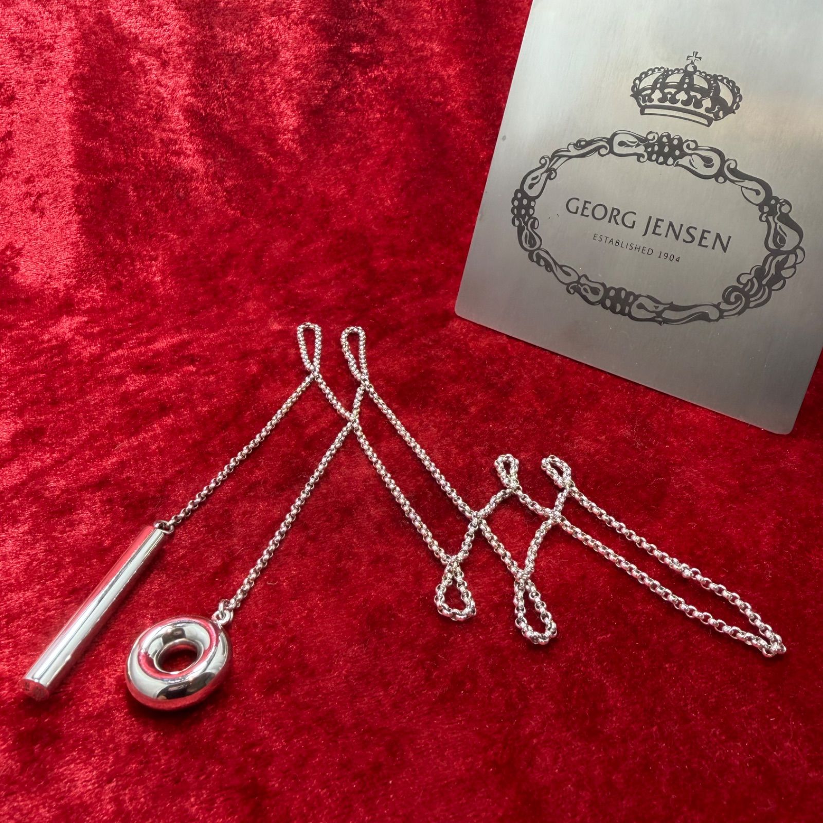美品ネックレス ペンデュラム ジョージジェンセン/GEORG JENSEN - メルカリ