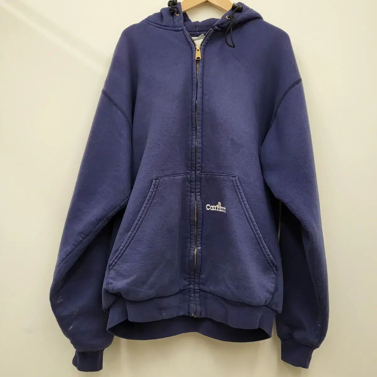 90's Carhartt カーハート サーマル フロントジップアップパーカー 95-100 Carhartt カーハート サーマル フードジップアップ Carhartt