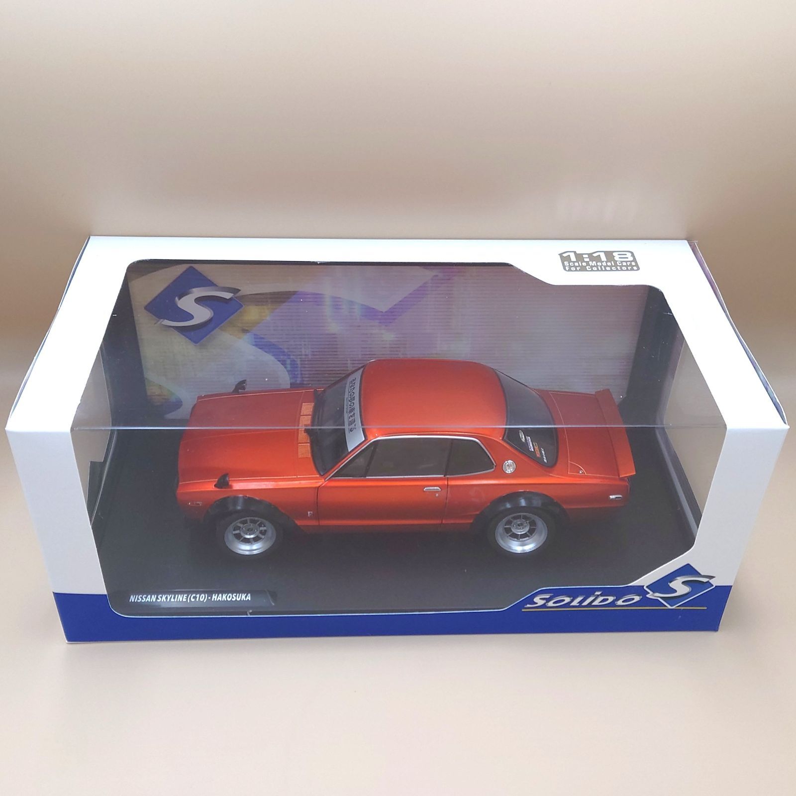 1/18 日産 スカイライン C10 ハコスカ ソリドワークス 1970 オレンジ