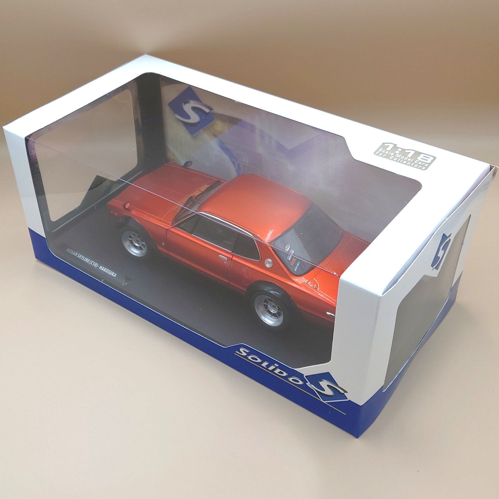 1/18 日産 スカイライン C10 ハコスカ ソリドワークス 1970 オレンジ