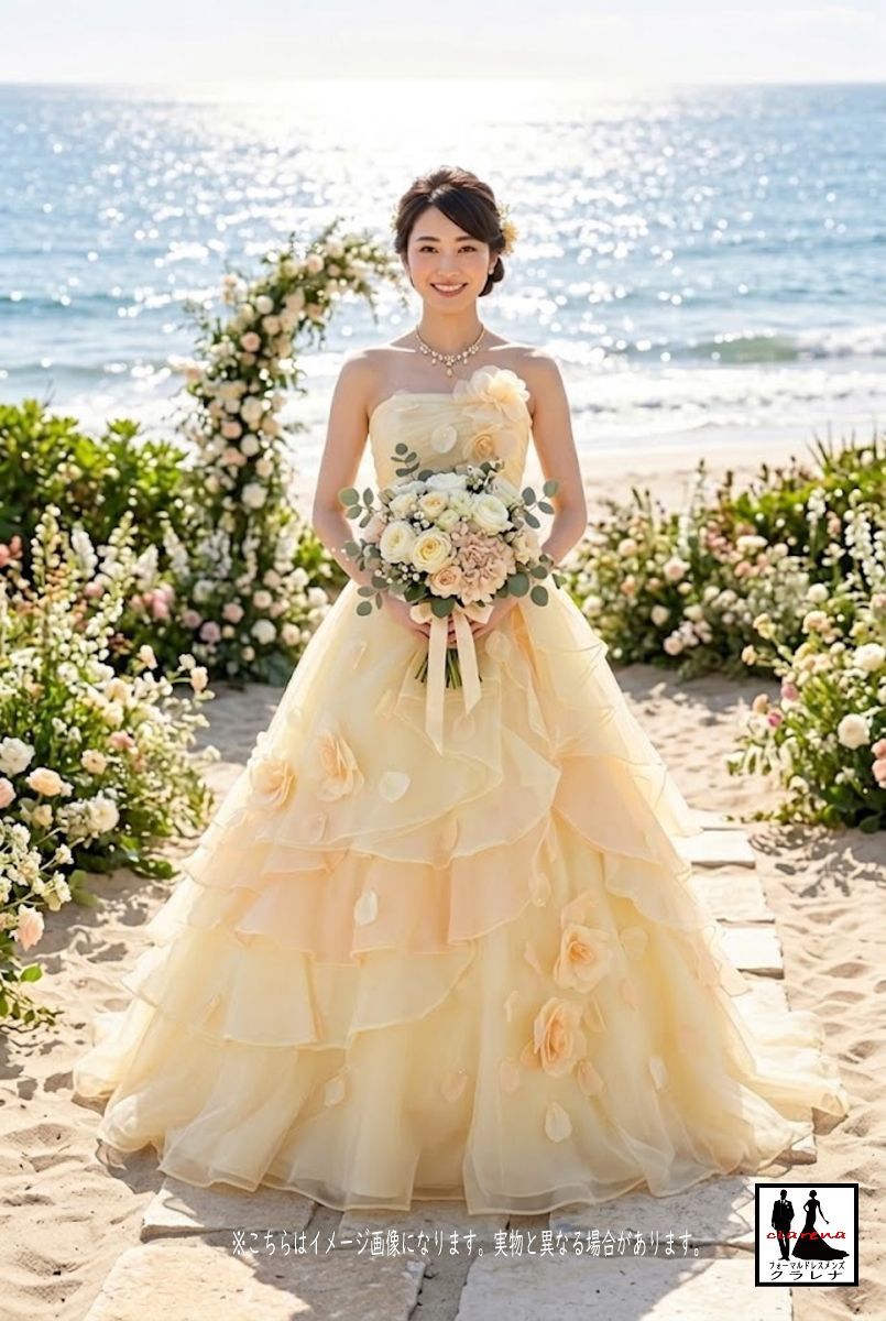 Lovely Wedding BY KURAUDIA カラードレス　7号 フォーマル衣装》Lovely Wedding カラードレス 7号フリー (CLC5264