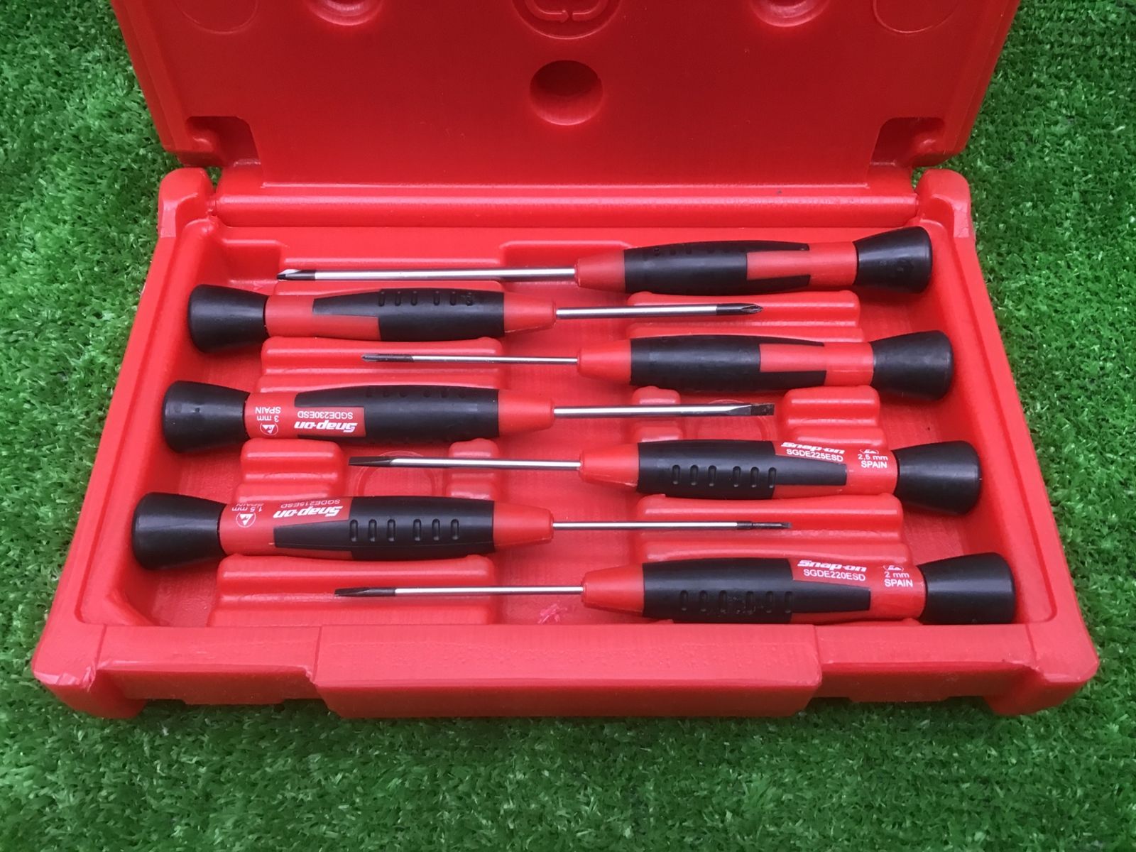 【中古品】スナップオンSnap-on 電工スクリュードライバー7本セット SGDET70ESD　精密/ミニチュア♪アクトツール富山店♪BR