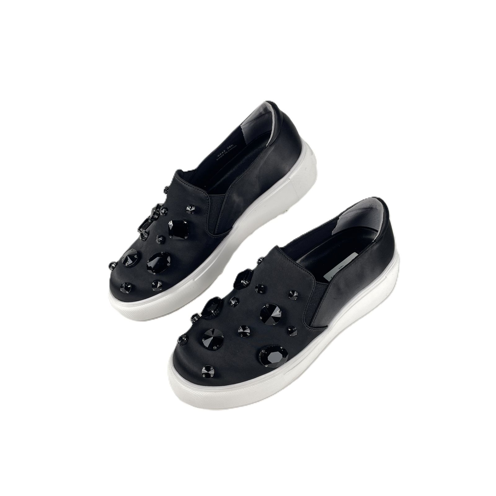UNITED ARROWS ユナイテッドアローズ 9442 SATIN BIJOU SLIP-ON サテン 