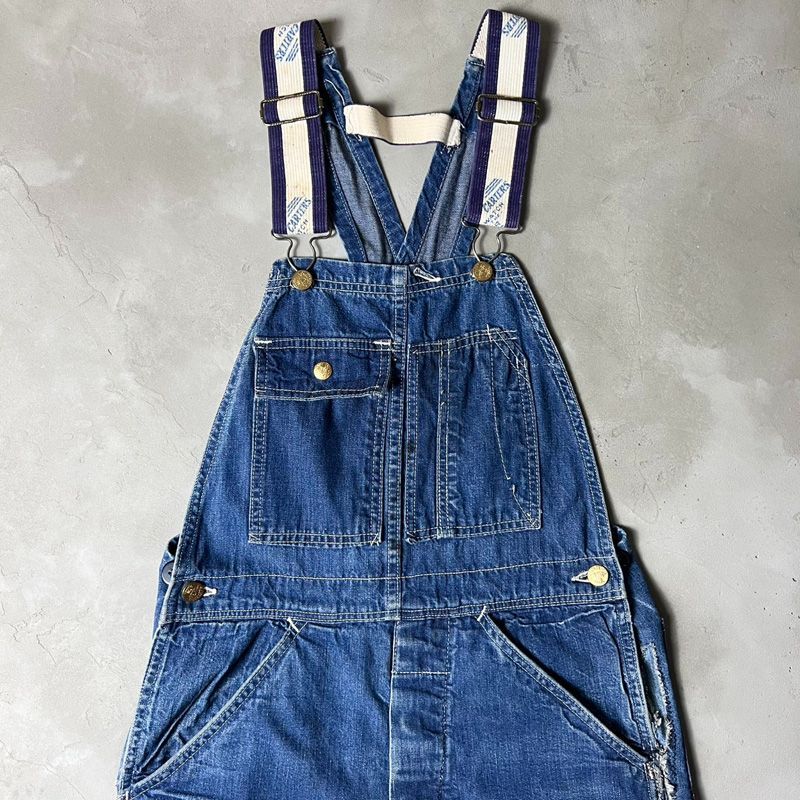 60s USA製 CARTER'S デニム オーバーオール パンツ 32 31 / 60年代