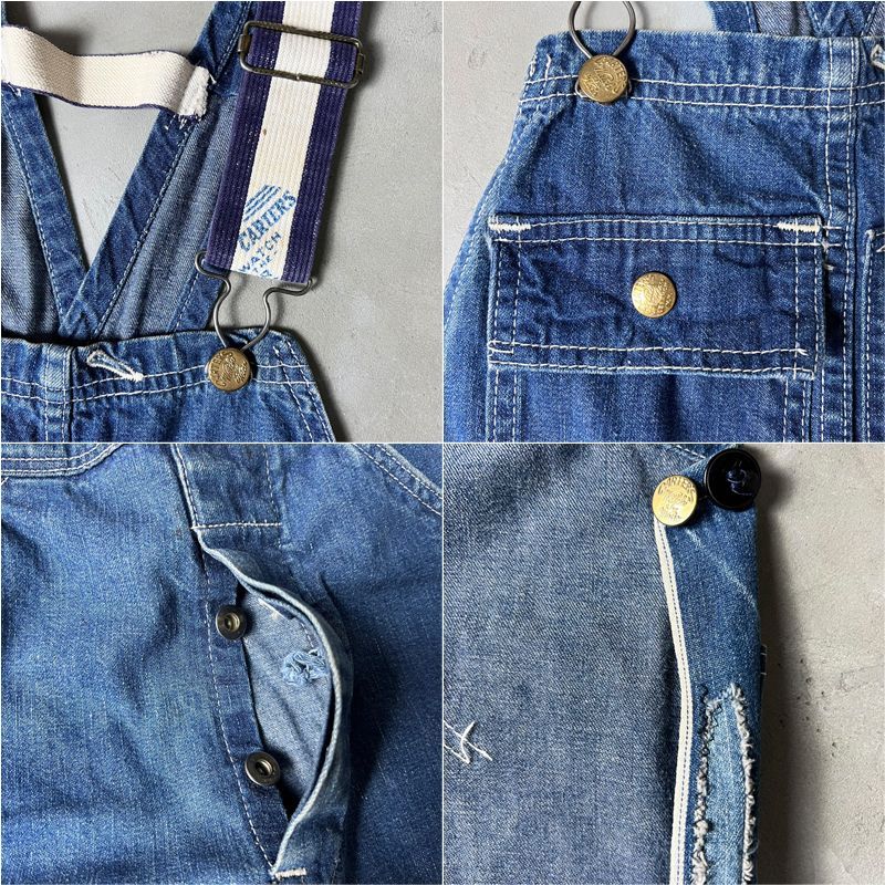 60s USA製 CARTER'S デニム オーバーオール パンツ 32 31 / 60年代