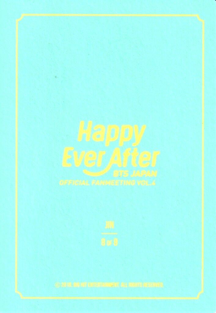 BTS Happy Ever After ソウル ミニフォト ジミンコンプリート