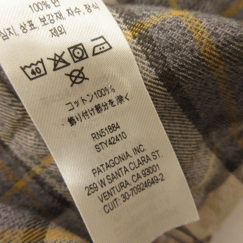 【姫路東店】 中古 patagonia | パタゴニア 長袖シャツ ライトウェイト・フィヨルド・フランネル・シャツ 42410 サイズ：M 【100】