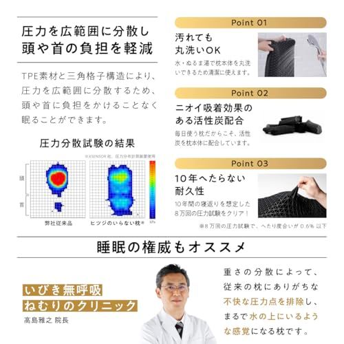 ヒツジのいらない枕 枕 まくら テンセル枕カバー付き 丸洗いOK 高め枕