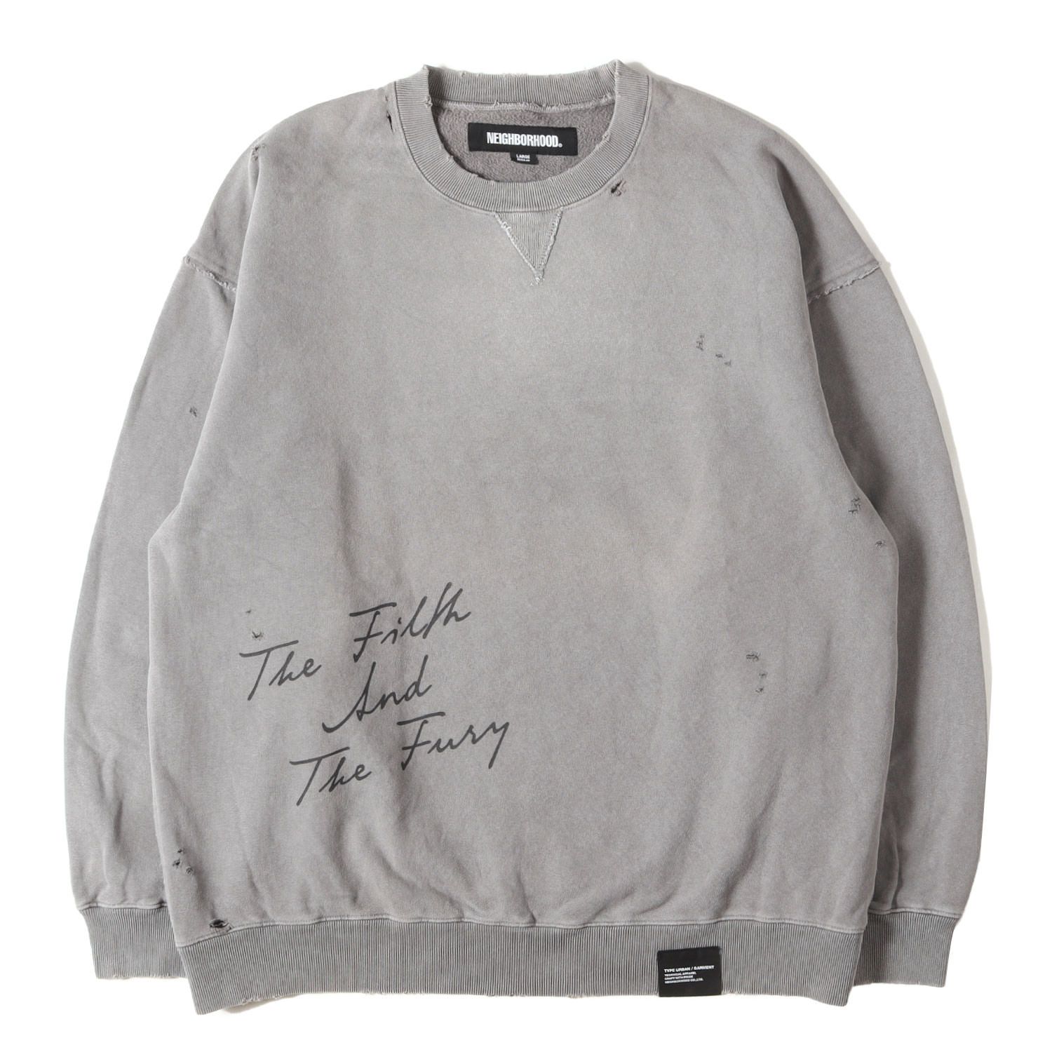 美品】NEIGHBORHOOD ネイバーフッド スウェット グレー サイズ:L 