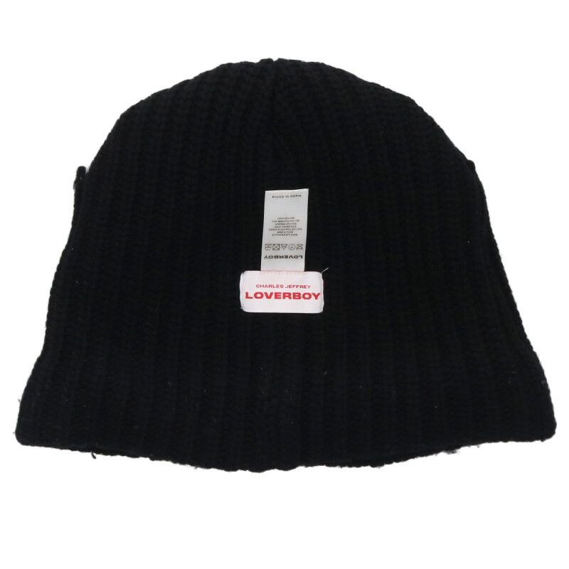 チャールズジェフリーラバーボーイ CHUNKY EARS BEANIE ネコ耳ウール